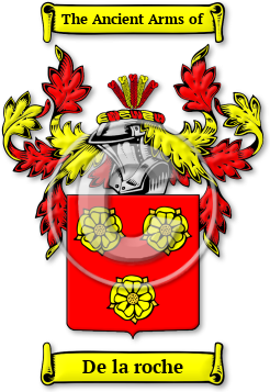 De la roche Family Crest Download (jpg) Legacy Series - 150 DPI